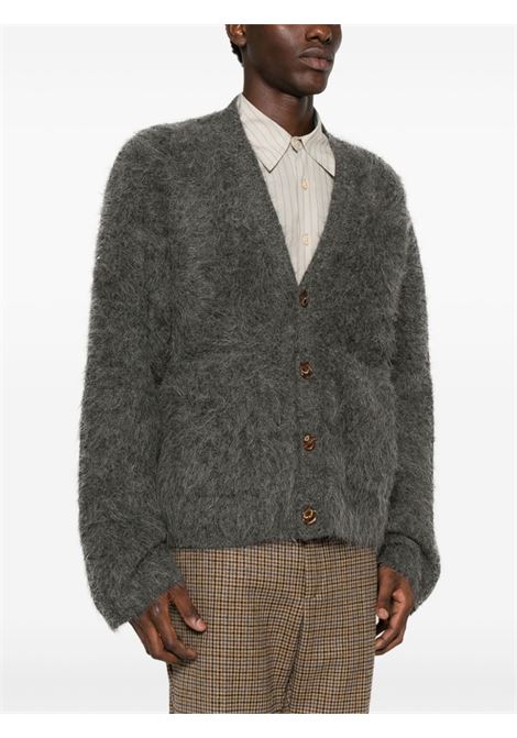 Grey lee long-sleeved cardigan Sefr - men SEFR | MFW24LEEGRY