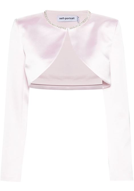 White satin bolero jacket Self-Portrait - women