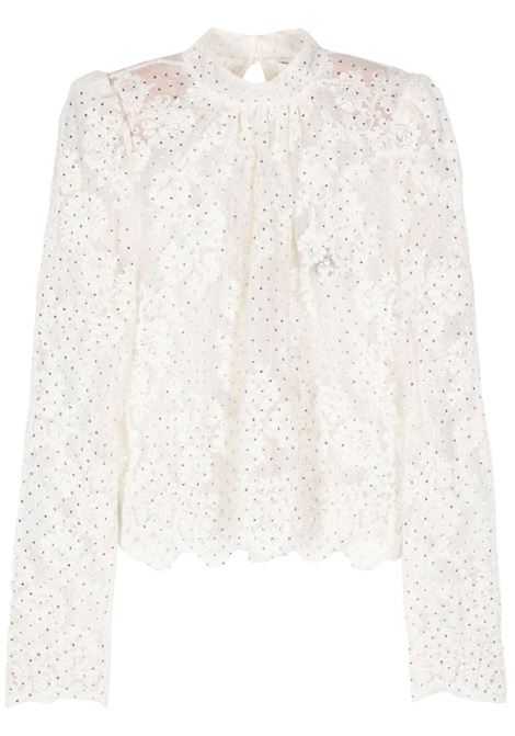 White crystal-embellished blouse Self-Portrait - women SELF-PORTRAIT | Top | AW24177TW