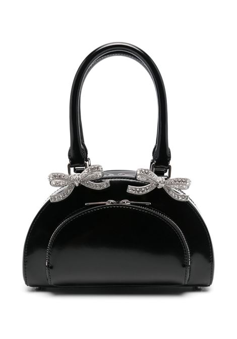 Black crystal-embellished hand bag Self-Portrait - women SELF-PORTRAIT | AW24300B