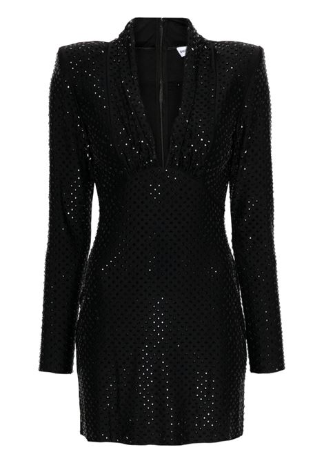 Black crystal-embellished mini dress Self-Portrait - women