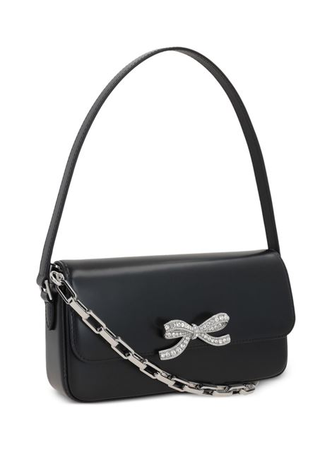 Black bow-detail hand bag Self-Portrait - women SELF-PORTRAIT | PF24309B