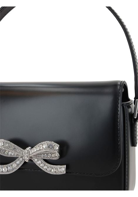 Black bow-detail hand bag Self-Portrait - women SELF-PORTRAIT | PF24309B