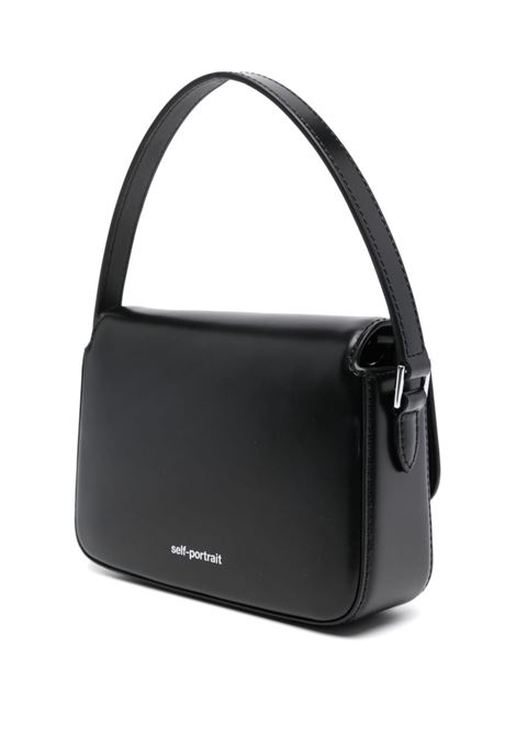 Black bow-detail hand bag Self-Portrait - women SELF-PORTRAIT | PF24309SB