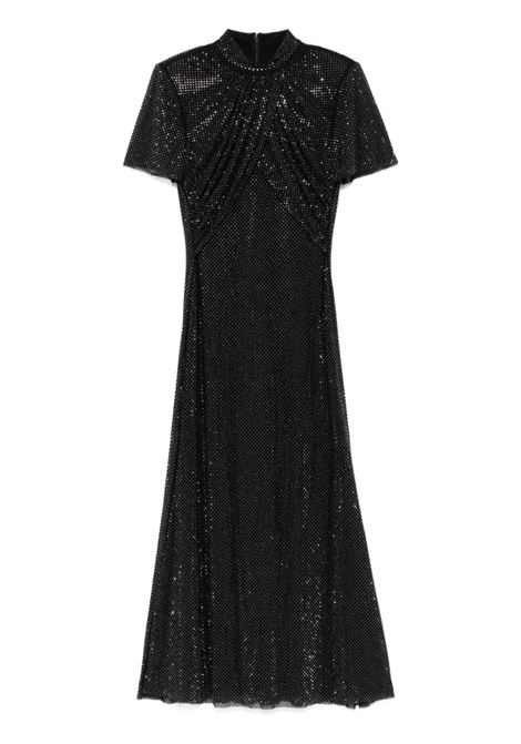 Black Rhinestone mesh midi dress Self-portrait - donna SELF-PORTRAIT | RS25903MB