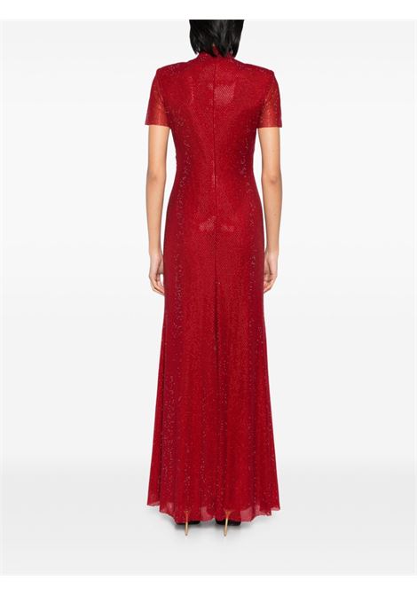 Red Rhinestone mesh  dress Self-portrait - donna SELF-PORTRAIT | SC24012XR