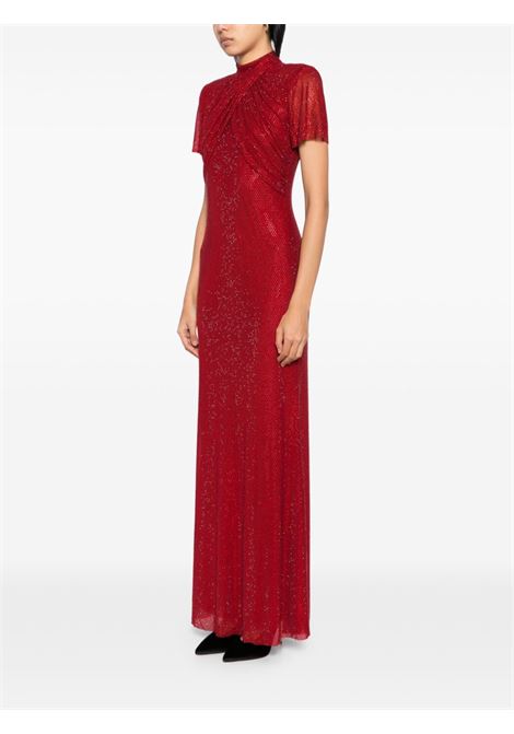 Red Rhinestone mesh  dress Self-portrait - donna SELF-PORTRAIT | SC24012XR