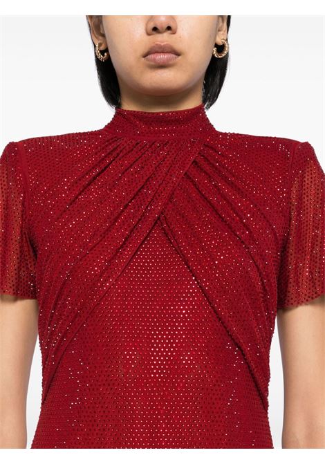 Red Rhinestone mesh  dress Self-portrait - donna SELF-PORTRAIT | SC24012XR