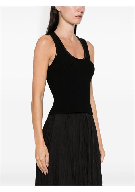 Black Cobian fine-ribbed tank top Simkhai - women SIMKHAI | 5242088KBLK