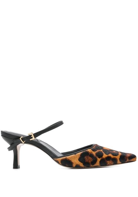 Animalier brown 65mm Kieran mules Simkhai - women SIMKHAI | 524S004HNTRL