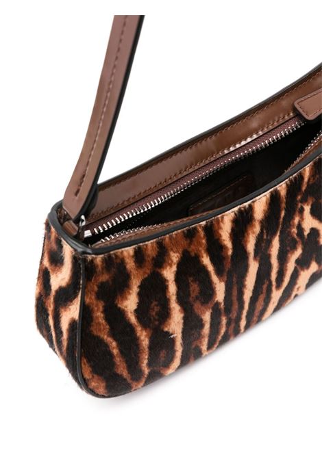 Borsa a spalla ollie con stampa animalier multicolore Staud - donna STAUD | H24F6006PHLYLC