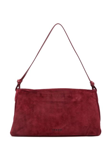 Borsa a spalla Wally in bordeaux Staud - donna STAUD | H24F6010UNPNT