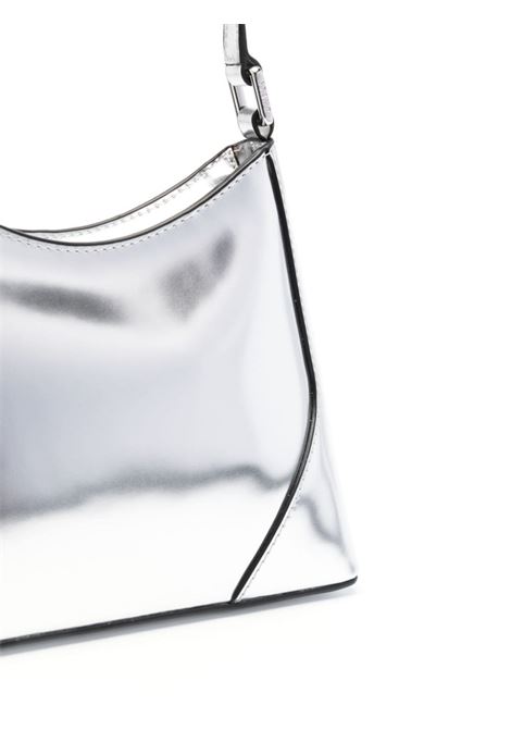 Borsa a spalla Linda in argento Staud - donna STAUD | H24P6014MLCHRM