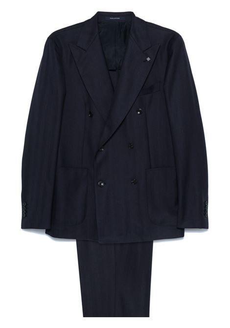 Blue double-breasted suit Tagliatore - men