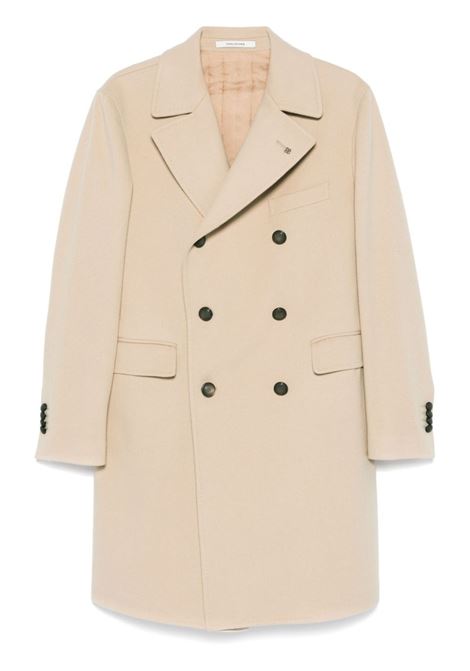 Beige double-breasted coat Tagliatore - men