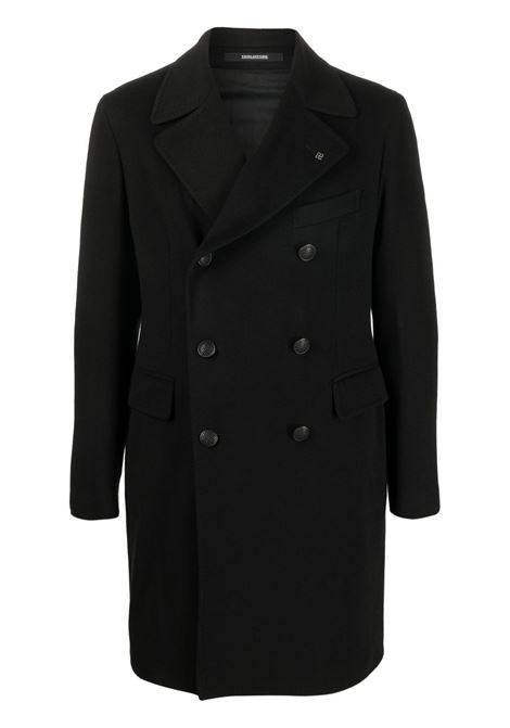 Cappotto doppiopetto in nero -TAGLIATORE  uomo TAGLIATORE | Capispalla | CSBLM0B350001N5051