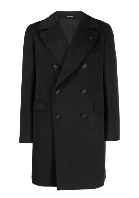 Dark grey double-breasted coat - TAGLIATORE  men