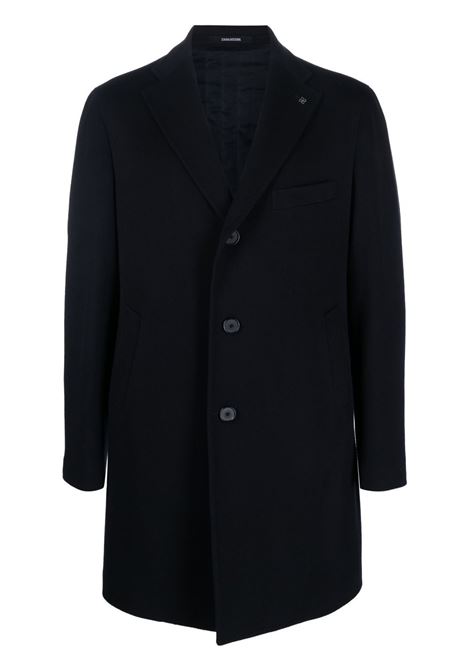 Blue single-breasted coat - men TAGLIATORE | CSBM13X350001B5054