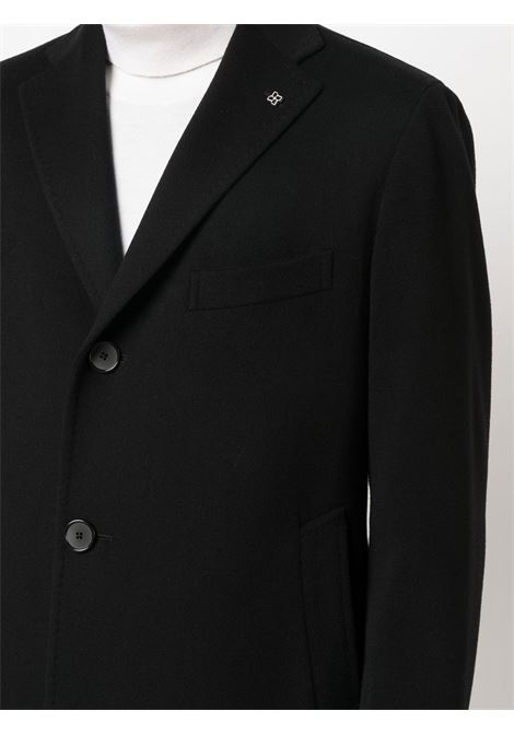 Black single-breasted coat - men TAGLIATORE | CSBM13X350001N5051