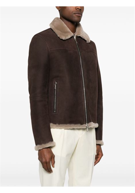 Giacca Harry in shearling in marrone Tagliatore - uomo TAGLIATORE | HARRYCHI2407MOROT