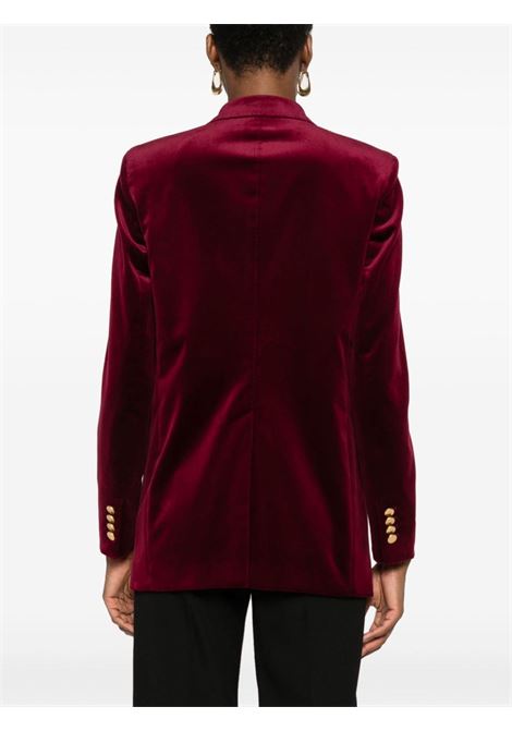 Blazer in velluto doppiopetto in bordeaux Tagliatore - donna TAGLIATORE | JJASMINE10B800007C1379