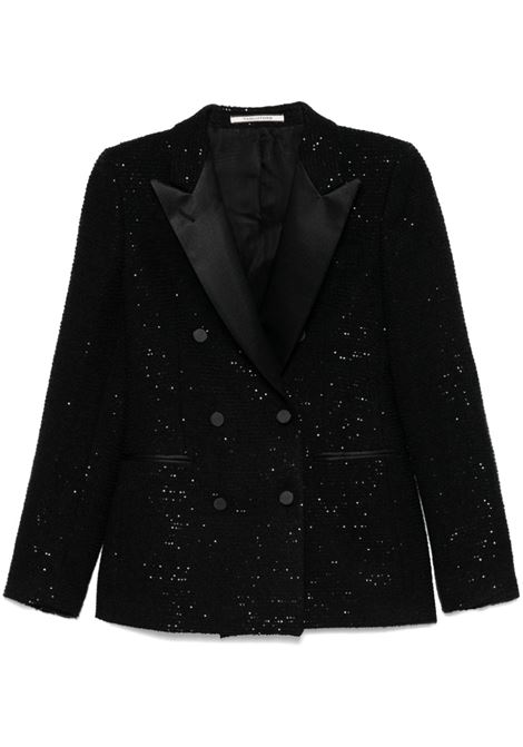 Black sequin-embellished blazer Tagliatore - women