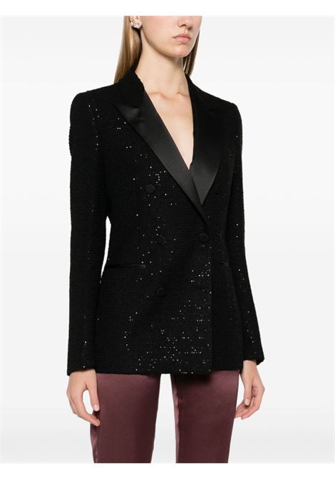 Blazer con paillettes in nero Tagliatore - donna TAGLIATORE | KPARIGI10A970149N1250