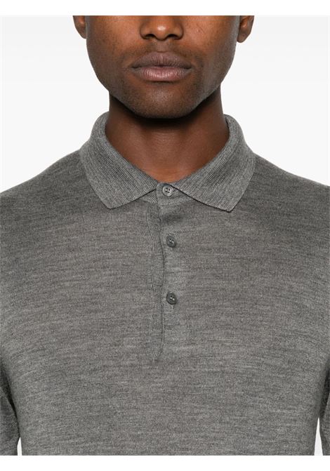 Maglione con colletto stile polo in grigio Tagliatore - uomo TAGLIATORE | PALMERGSI2405071