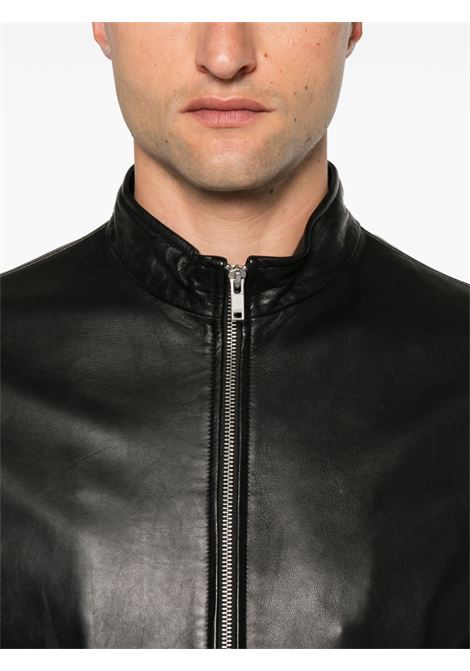 Black Morvek leather jacket Theory - men THEORY | F0170411001