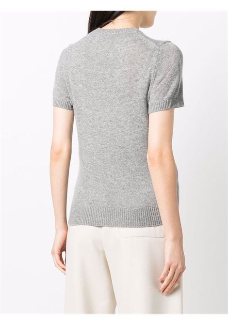 Top in maglia a maniche corte in grigio Lemaire - donna THEORY | J0118706PGM