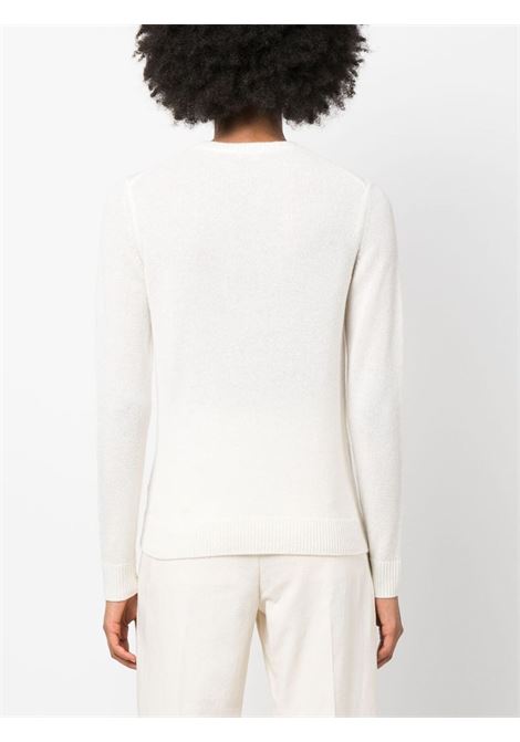 Ivory white long-sleeve cachemire jumper Theory - women THEORY | J0118711C05