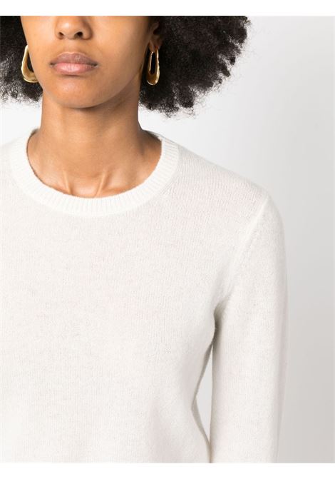 Ivory white long-sleeve cachemire jumper Theory - women THEORY | J0118711C05