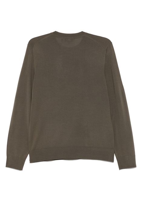 Maglione a maniche lunghe in verde Theory - uomo THEORY | J0781713F03