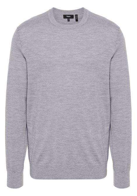 Maglione a maniche lunghe in grigio Theory - uomo THEORY | J0781713WM1