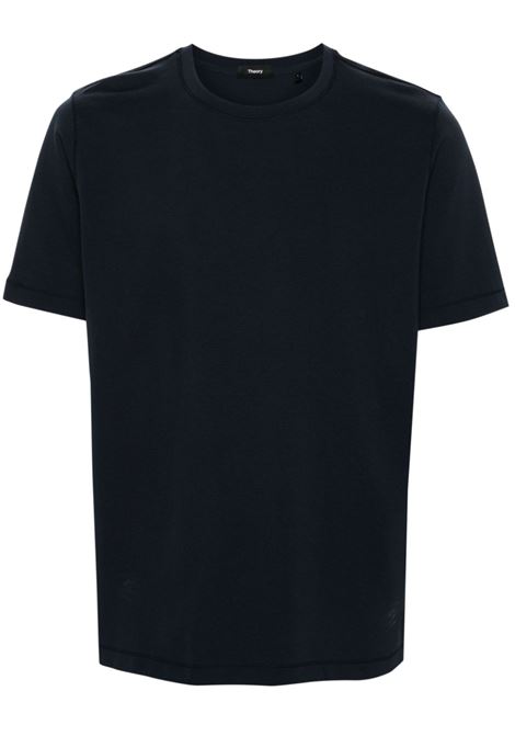 Black crew-neck short-sleeve T-shirt Theory - men THEORY | T-shirt | M0196528XHX