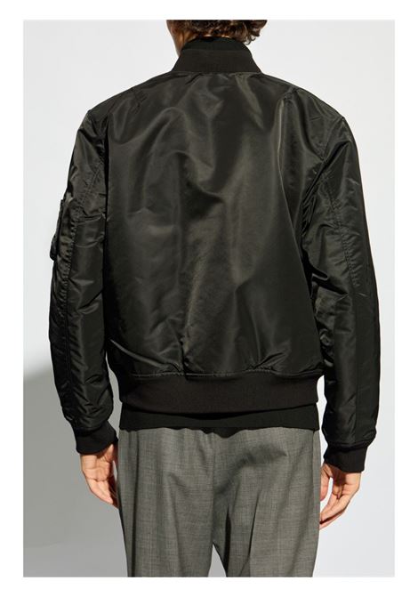 Black zip-up bomber jacket Theory - men THEORY | N0877402001