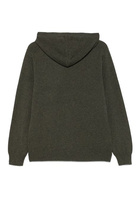 Maglione con cappuccio Hilles in verde Theory - uomo THEORY | N0988712YLJ