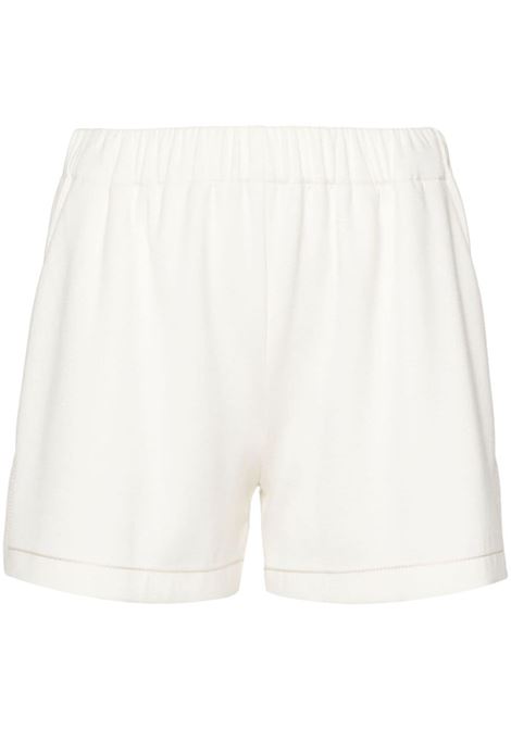 Shorts con dettaglio cuciture in bianco di Theory - donna