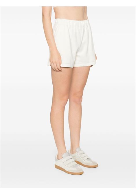 White decorative-stitching shorts Theory - women THEORY | O0626203C05