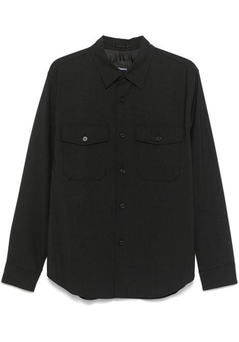 Camicia New Taylor 2 in nero Theory - uomo