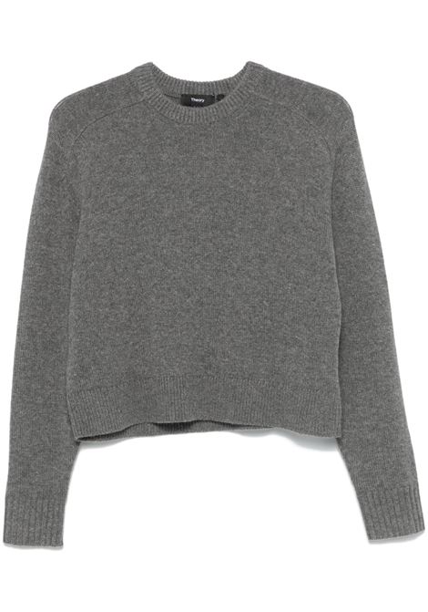 Maglione crop in grigio Theory - donna THEORY | O0818703QIP