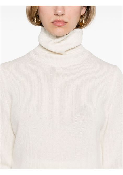 Ivory roll-neck cashmere jumper Theory - women THEORY | O0818716C05