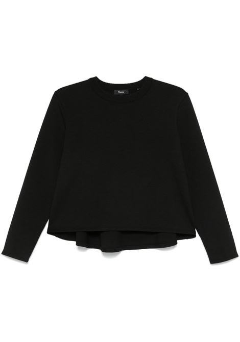 Black cropped jumper Theory - women