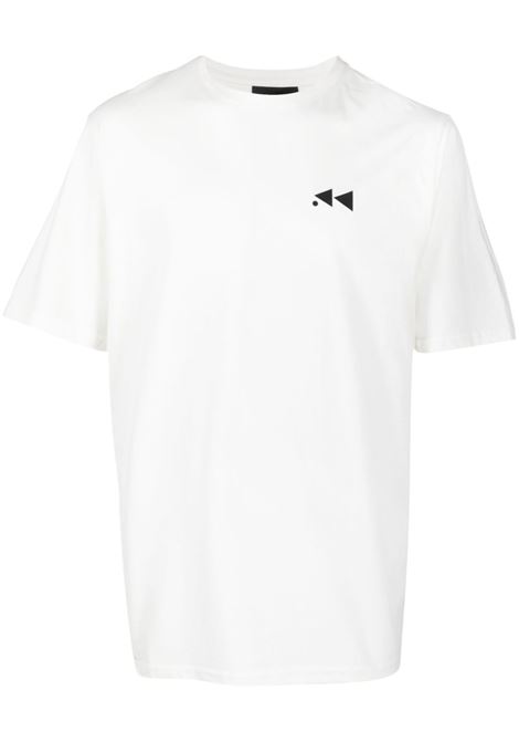 T-shirt con stampa in bianco Throwback - uomo THROWBACK | TXTLOGOWHT