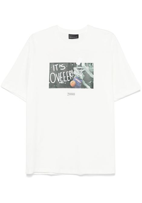 T-shirt Over in bianco Throwback - uomo THROWBACK | TXTOVERWHT