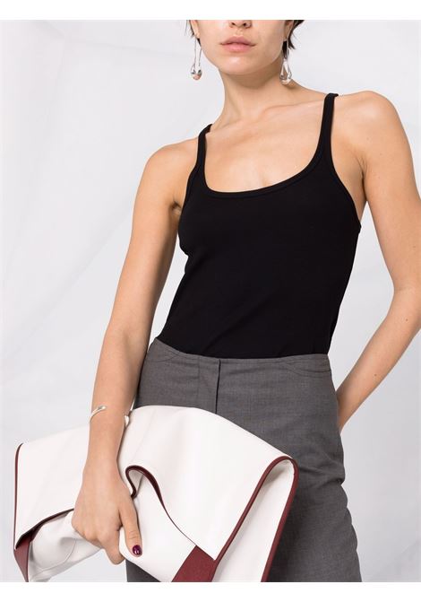 Black scoop-neck vest top - toteme - women TOTEME | 213458772200