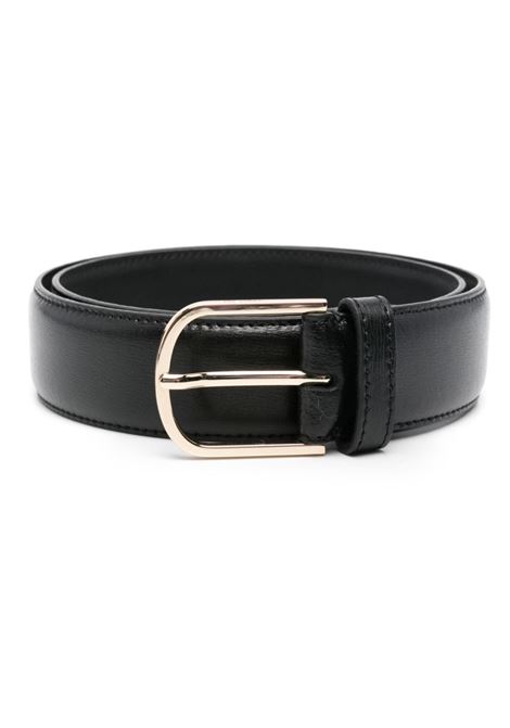 Black logo-engraved belt Toteme - women