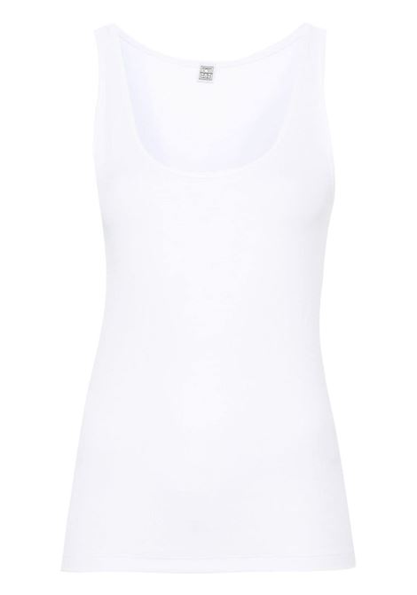 White ribbed tank top - toteme - women