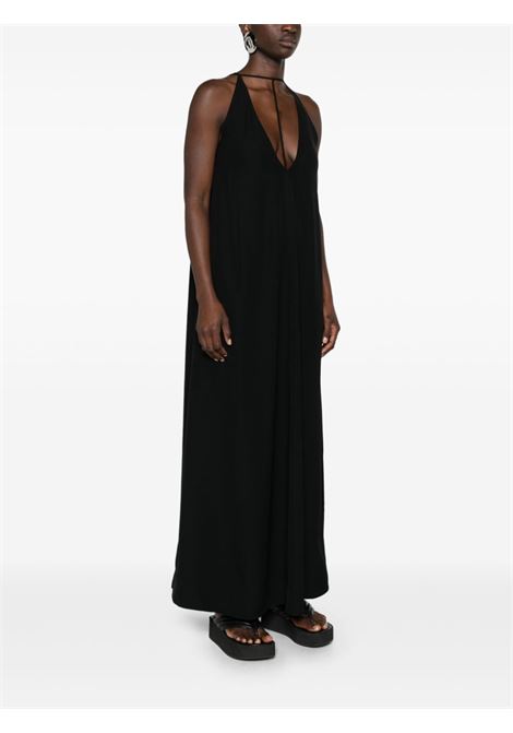 Black Kyro crepe maxi dress Toteme - women TOTEME | 243WRD0122FB0020001