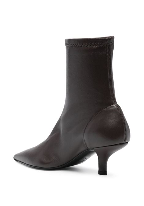 Stivaletti The Heeled Sock 55mm in marrone Toteme - donna TOTEME | 244WAS0161LE0089213